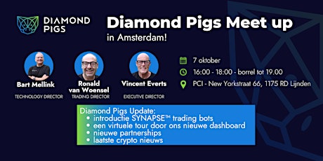 Diamond Pigs Meet up - 7 oktober Amsterdam