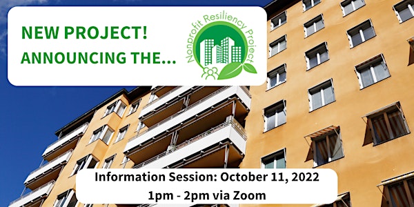 Nonprofit Resiliency Project: Information Session