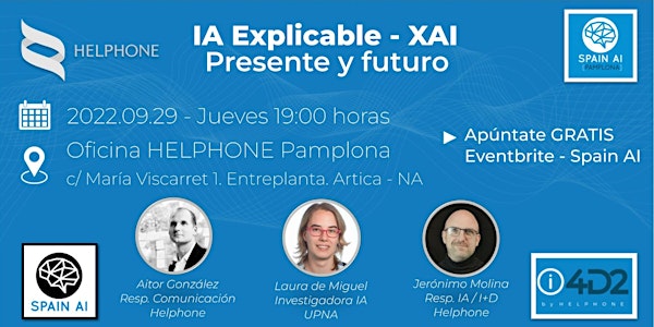 Evento presencial en Pamplona: Ética e IA explicable. Presente y futuro