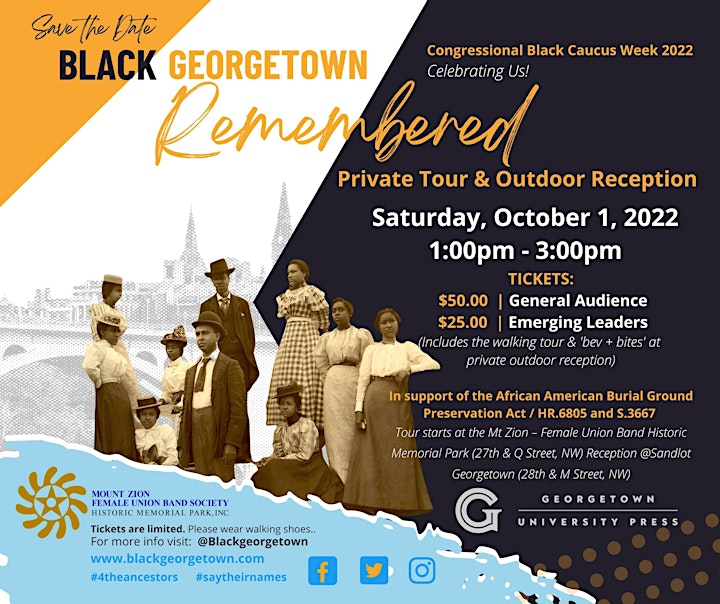 CBC WEEKEND Black Georgetown Remembered  EXPERIENCE (tour and refreshments) image