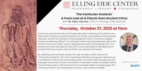 'The Confucian Analects' - A Fresh Look at A Classic from Ancient China