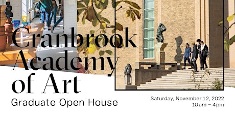 Cranbrook Academy of Art Graduate Open House