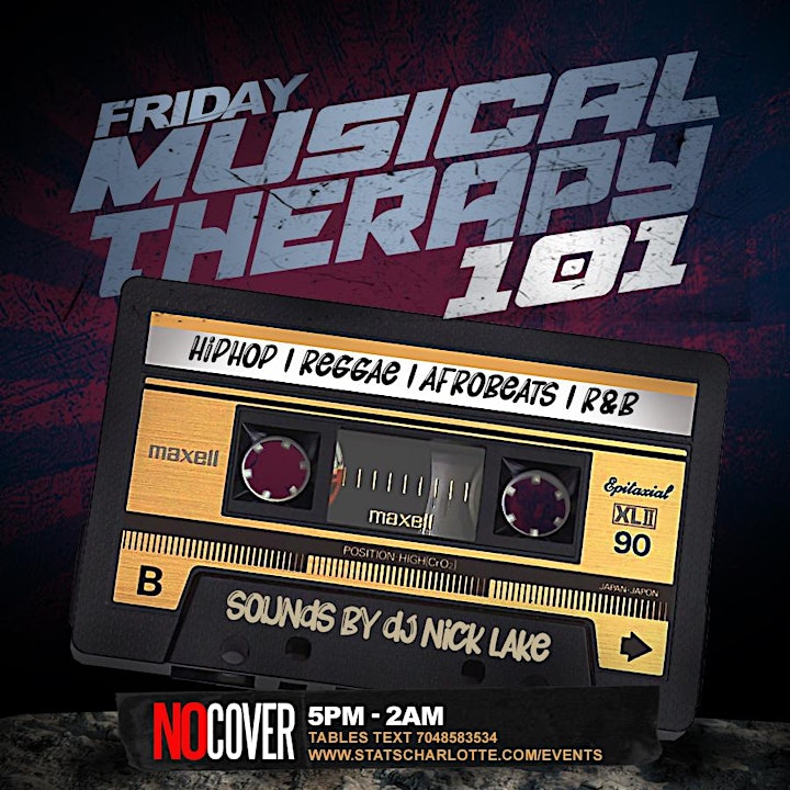 FRIDAY NIGHTS | MUSICAL THERAPY 101 | STATS CHARLOTTE image