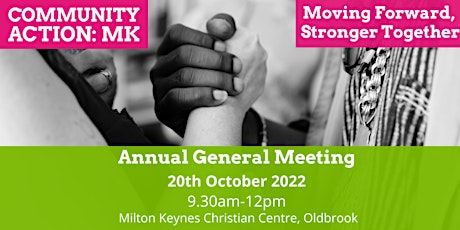 Primaire afbeelding van Community Action: MK Annual General Meeting 2022