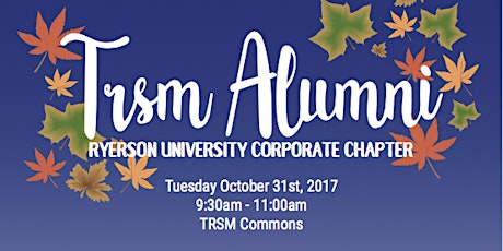 TRSM Alumni | Ryerson University Corporate Chapter Event  primary image