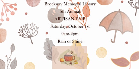 Fall Artisan Fair at Brockway Library
