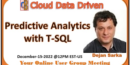 Predictive Analytics with T-SQL - Dejan Sarka