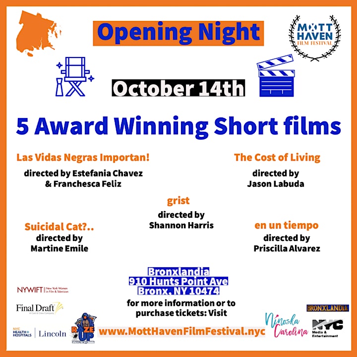 Mott Haven Film Festival - Opening Night October 2022 image