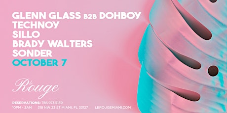 Fridays at Le Rouge Feat: GLENN GLASS, BRADY WALTERS +More
