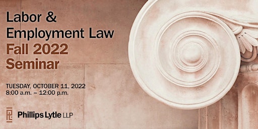 Labor & Employment Law Seminar | Buffalo, NY | October 11, 2022