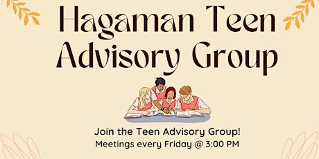 Hagaman Teen Advisory Group - Community Service for Grades 6 to 12