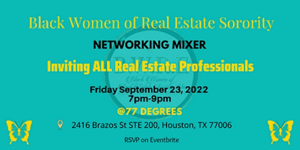Black Women of Real Estate Sorority NETWORKING MIXER
