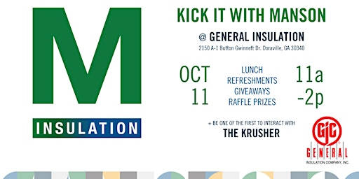 CONTRACTOR EVENT:  KICK IT WITH MANSON AT GIC-DORAVILLE, GA