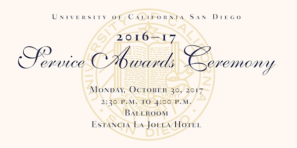 UC San Diego 50th Annual Service Awards Ceremony