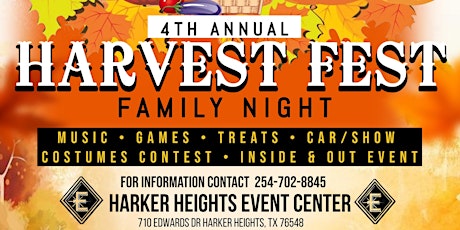 4th Annual Harvest Fest Family Fun Night