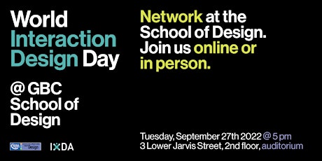 World Interaction Design Day at the School of Design, George Brown College