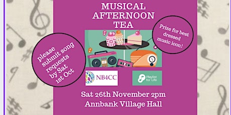 Charity fundraiser Musical afternoon tea
