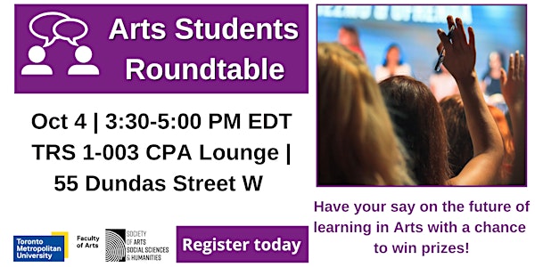 Arts Student Roundtable: Your Thoughts on Learning Strategies and Support
