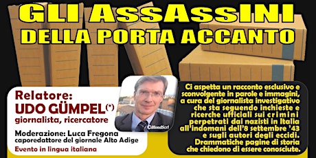 «Gli ASSASSINI della PORTA ACCANTO» conferenza-incontro in lingua italiana