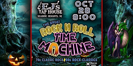 Primaire afbeelding van The Great Rock n Roll Time Machine- Halloween Bash