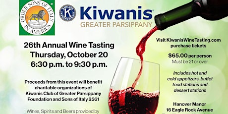 Kiwanis Grand Tasting Fundraiser primary image