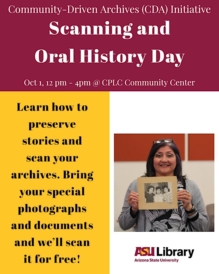 Community History & Archives Workshop + Scanning and Oral History Day image