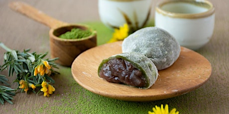 Make Green Tea Mochi with Red Bean Filling - Gluten Free & Vegan