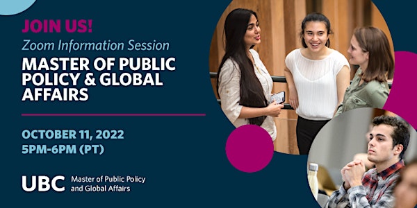 Information Session - Master of Public Policy & Global Affairs