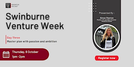 Venture Week  - Master plan with passion and ambition