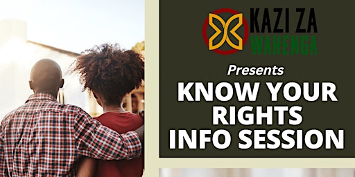 Know Your Rights Community Event & Info Session