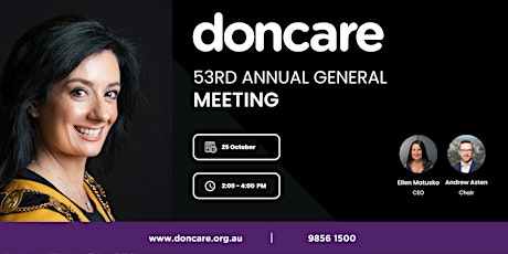 Doncare 53rd Annual General Meeting primary image