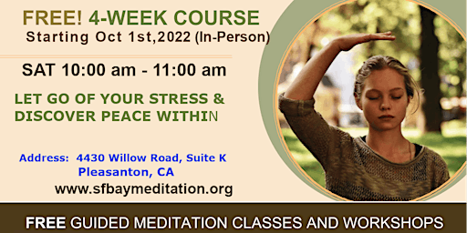 In-Person ::4-Week Guided Meditation Course in Pleasanton