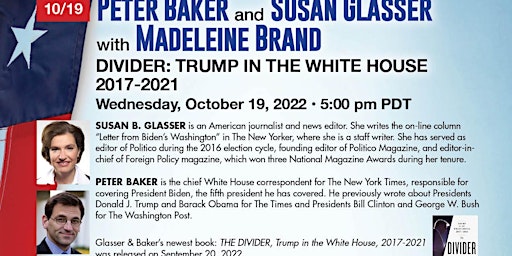 Baker & Glasser: Divider: Trump in the White House 2017-2021