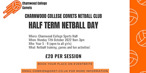 Charnwood College Comets Netball Training Day