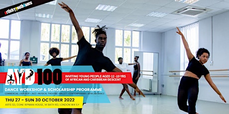 Primaire afbeelding van AYD100 Dance Workshop & Scholarship Programme