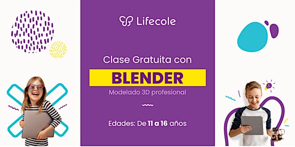 Clase gratuita de prueba - Modela 3D con Blender - 11 a 16 años