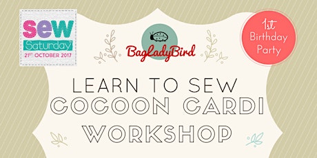 BagLadyBird - Learn to Sew Cocoon Cardigan Workshop - Bawtry primary image