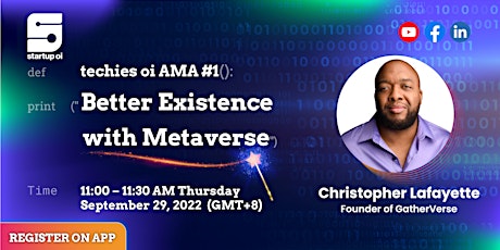techies oi AMA #1: Better Existence with Metaverse