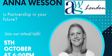 Hauptbild für Anna Wesson Online Talk - 5th October at 6pm