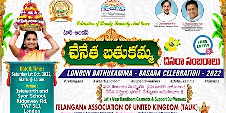 London Bathukamma & Dasara Celebrations 2022 - TAUK - Hounslow primary image