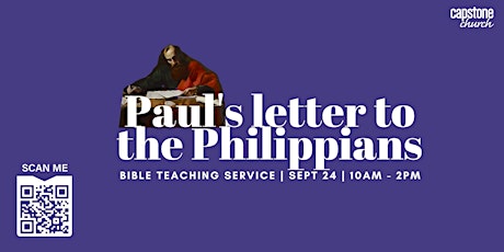 Image principale de Paul's letter to the Philippians | One day Teaching  | 10 AM - 2 PM