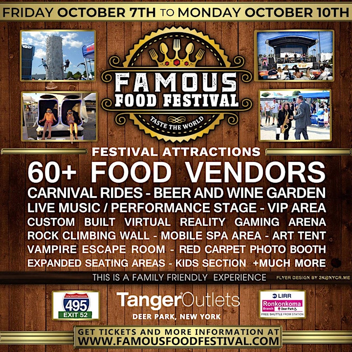 Famous Food Festival "Taste the World" Long Island Returns October 7-10 image