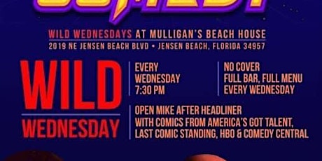 NO COVER PRO COMEDY! Casey N Spaz Wild Wednesday Jensen Beach Mulligans!