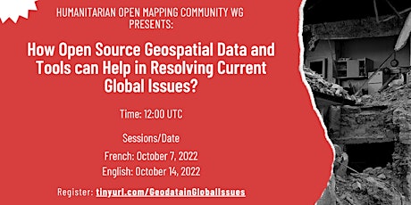 How open data and tools can help in resolving current global issues? primary image