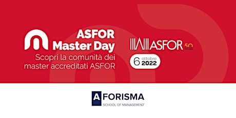 MASTER DAY ASFOR - AFORISMA School of Management