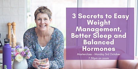 3 secrets to easy weight management