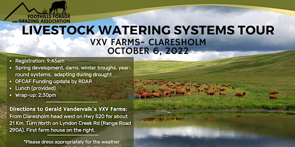Livestock Watering Systems Tour