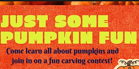 Come learn all about pumpkins and join in on a fun carving contest!