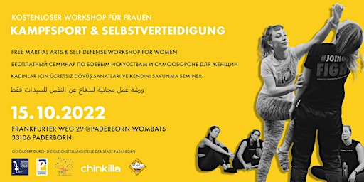 Paderborn: Kostenloser Kampfsport & Selbstverteidigungsworkshop für Frauen