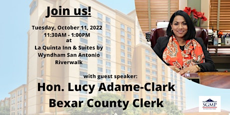 SGMP - San Antonio Alamo Chapter October Luncheon & Networking Meeting